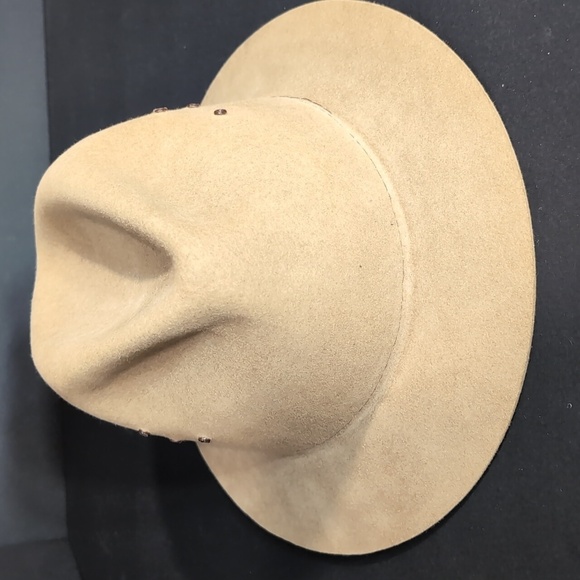 Dorian Mini safari Men's Full Brim Tan Felt Hat Size 6 7/8 56 cm. - Picture 2 of 15